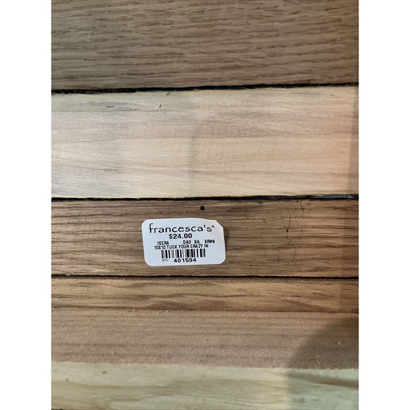 FUNNY WOOD SIGN QUOTES SAYINGS "YOUR CRAZY IS SHOWING"  10" X 10” FRANCESCA’S - Picture 4 of 6